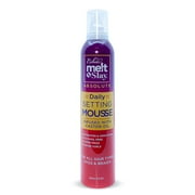 Esha Melt N Slay Daily Setting Hair Mousse   Tame Frizz & Flyaways, Long-Lasting Hold, Moisturize, 12 Fl Oz
