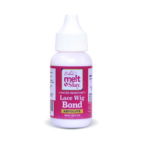 Esha Melt N Slay Absolute Lace Wig Bond – Extreme Hold Waterproof Lace Glue for Wigs and Quick Weaves (38ml / 1.28oz)