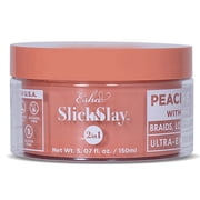 Esha Slick N Slay 2-in-1 Braiding Gel   Ultra Extreme Hold for Locs, Twists & Braids   Hydrating, Conditioning, Fast Dry   Peach, 5 Fl Oz