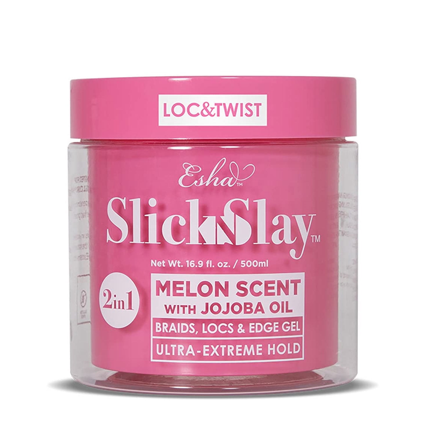 Esha Slick N Slay Braiding Gel, Melon, 16.9 Oz.