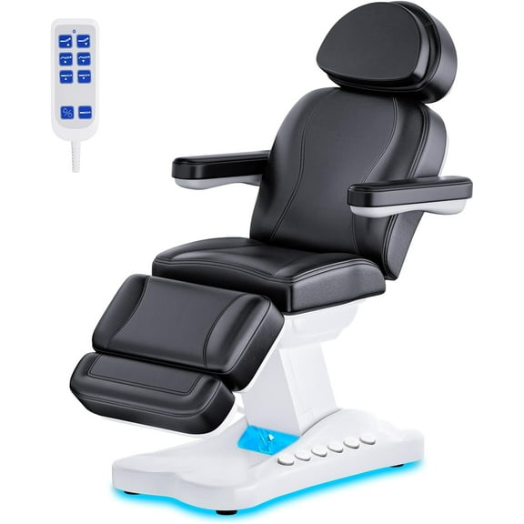 Esheno Fully Electric Bed 3 Motors 200W Adjustable Backrest Legrest Multi-Functional Black