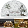 thumbnail image 1 of Esheno Garden Dome Tent 9.5x5.7FT PVC Transparent Cover Weatherproof Geodesic Bubble for Patio Party Greenhouse (White), 1 of 7