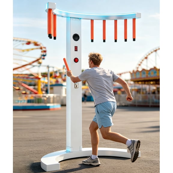 Esheno Interactive Catching Stick Game 3 Custom Modes 10 Speed Levels LED MP3 Coin Operated for Arcade Bar Party Family