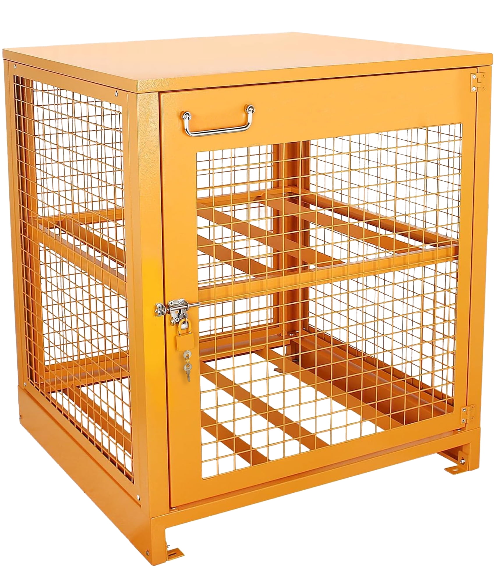 Esheno Locking Steel Storage Cabinet 35 inch Expandable Metal Door Magnetic Closure Adjustable Shelves Heavy Duty Hinges for Tools Supplies Equipment