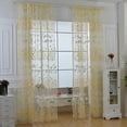 thumbnail image 1 of Esho 1/2Pcs Home Stylish Floral Tulle Voile Room Door Window Curtain Drape Panel Sheer Valances, 1 of 6