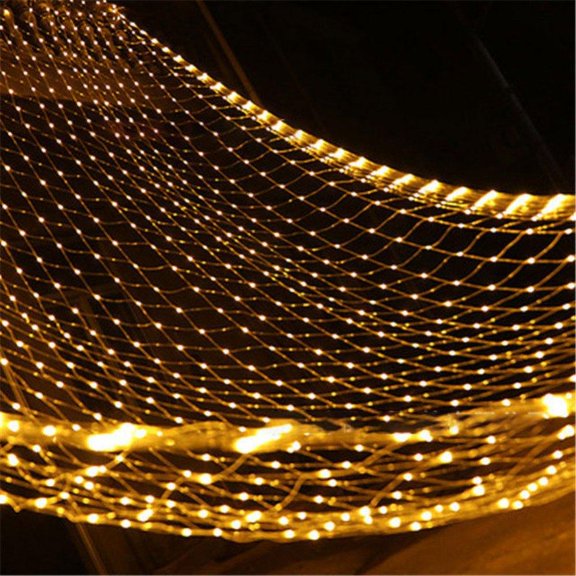 Esho 118*78 inch 192 LED Net Light Mesh String Lights Outdoor Wedding Party Christmas Holiday Decor Waterproof