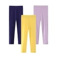 thumbnail image 1 of Esho 12M-7T Kids Baby Girls Casual Solid Tights Leggings Toddler Girl Candy Color Stretch Pants, 3-Pack, 1 of 6