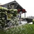 thumbnail image 1 of Esho 16Ft Giant Halloween Spider Web Spider Triangular Net Halloween Yard Party Decor, 1 of 6
