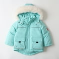 thumbnail image 1 of Esho 2-6T Toddler Boys Girls Winter Warm Snow Clothes Down Coat Jacket Windproof Hooded Skiing Coats Outwear, 1 of 5