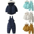 thumbnail image 1 of Esho 2-6T Toddler Boys Girls Winter Warm Snow Pants Overalls Snowsuit Jumpsuit Zipper Down Snow Bib Pants, 1 of 1