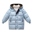 thumbnail image 1 of Esho 2-8Y Girls Boys Kids Winter Warm Down Coats Hooded Jackets Back To School Puffer Coat Outerwear, 1 of 3