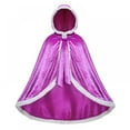 thumbnail image 1 of Esho 2-9Y Children Christmas Costumes Princess Cloak, Kids Xmas Santa Claus Velvet Hooded Cape Robe, Toddler Girls Boys Party Masquerade Capes Dress up for Halloween Christmas Carnival, 1 of 6
