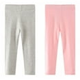 thumbnail image 1 of Esho 2-Pack Toddler Girls Casual Candy Color Leggings Stretch Tights Skinny Pants 2-7T, 1 of 5