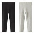 thumbnail image 1 of Esho 2-Pack Toddler Girls Casual Candy Color Leggings Stretch Tights Skinny Pants 2-7T, 1 of 5