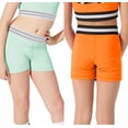 thumbnail image 1 of Esho 2 Packs Girls Summer Athletic Shorts, 4-9T Little Girl Quick Dry Sports Training Shorts Legggings, 1 of 7