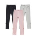 thumbnail image 1 of Esho 3 Pack Girls Casual Solid Color Stretch Tights Long Pants Leggings, 3-10 Years, 1 of 8