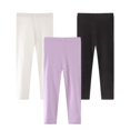 thumbnail image 1 of Esho 3-Pack Toddler Girls Casual Candy Color Leggings Stretch Tights Skinny Pants 2-7T, 1 of 7