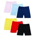 thumbnail image 1 of Esho 6 Pack Girls Cotton Shorts Toddler Girl Bike Shorts Dance Gymnastics Yoga Shorts Safety Active Under Dress Shorts 2-10 Years, 1 of 8