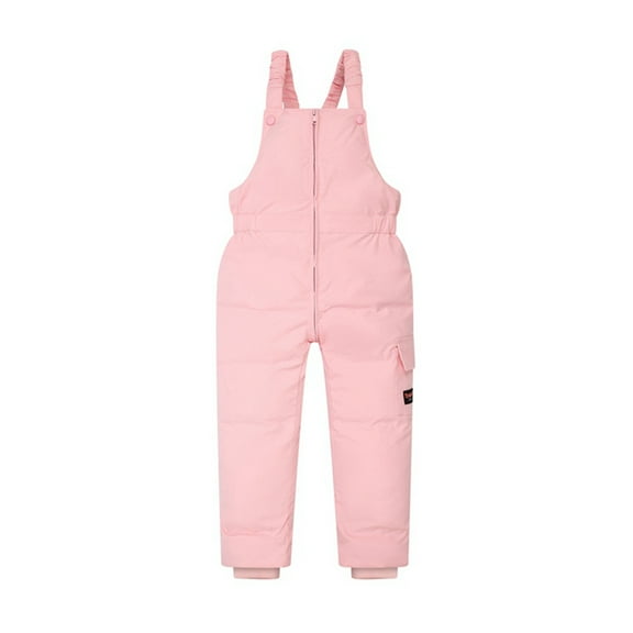 Esho 6M-5T Toddler Boys Girls Winter Warm Down Snow Pants Overalls Snowsuit Zipper Snow Bibs Jumpsuit