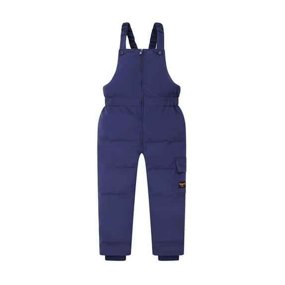 Esho 6M-5T Toddler Boys Girls Winter Warm Down Snow Pants Overalls Snowsuit Zipper Snow Bibs Jumpsuit