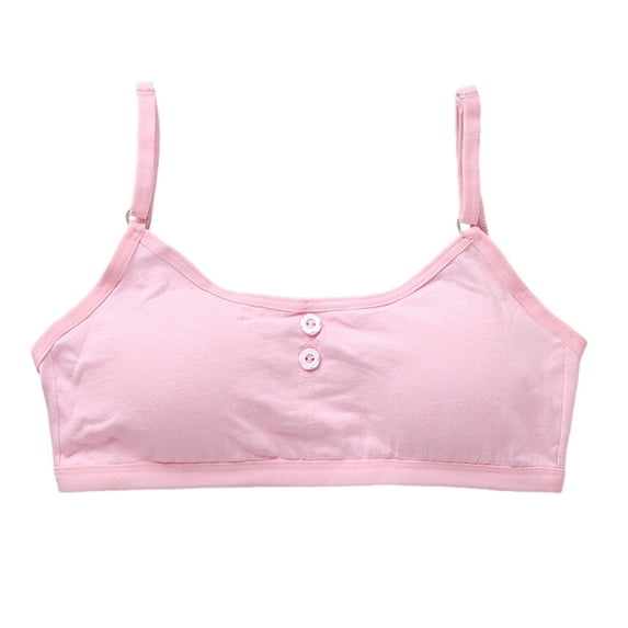 Esho 8-16T Girls Casual Seamless Training Bra Wireless Sports Bra Padded Bra Bralette