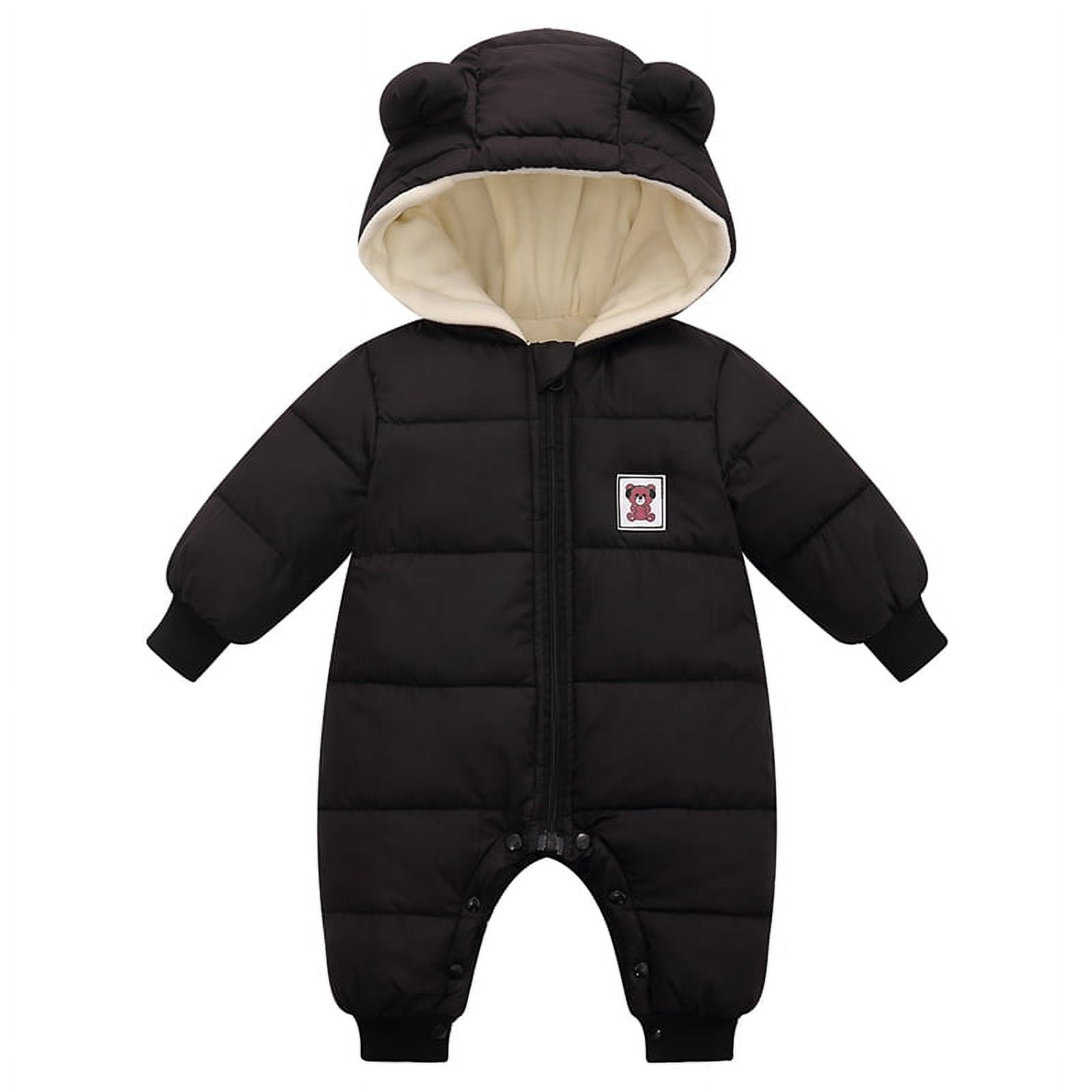Esho Baby Girls Boys Winter Hooded Snowsuits Romper Newborns Warm Down Bodysuits Snow Clothes 0-18M