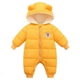 thumbnail image 1 of [Upgraded] Baby Girls Boys Winter Hooded Snowsuits Romper Newborns Warm Down Bodysuits Snow Clothes 0-18M, 1 of 4