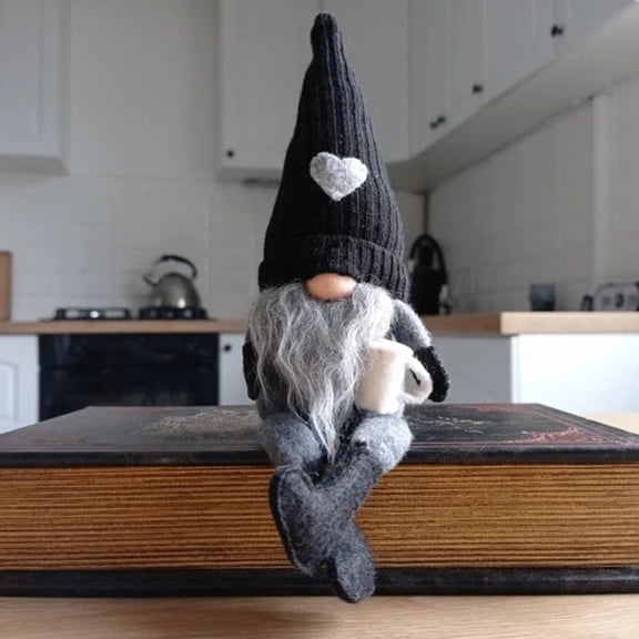 Esho Coffee Gnomes Plush Doll Coffee Bar Swedish Tomte Gnome Decoration for Farmhouse Home Decor