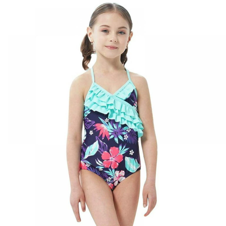 Esho Girls Two Piece Swimsuits Kids Tween Girl Bikini Set Bathing