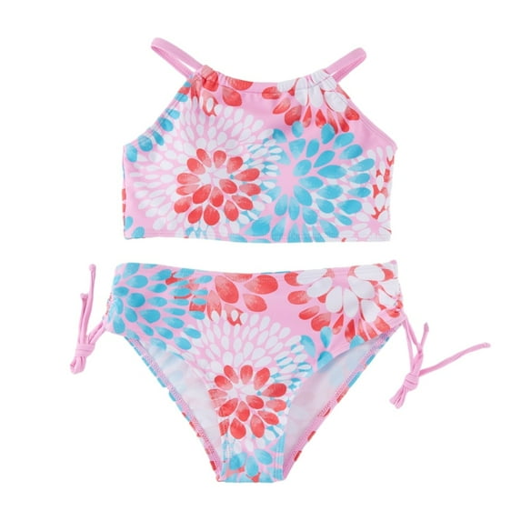 Esho Girls Summer Swimsuits Bikinis Bathing Suit, 2 Pieces, Size 7-12 Years