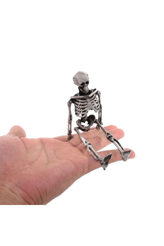 Home Party Decoration Skeleton Full Body Skull Mini Figurine Fun Toy Phone Wallet Keychain Hanging Ornaments