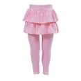 thumbnail image 1 of Esho Little Girls Casual Warm Solid Leggings, Big Girl Autumn Tutu Skirt Tights Pants, 2-12T, 1 of 1