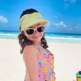 thumbnail image 1 of Esho Little Girls Sports Beach Sun Hats Visor Cap Kids Summer Baseball Caps Wide Brim Sunhats 1-9T, 1 of 4