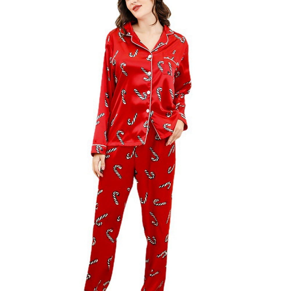 Christmas Pjs Set Womens 