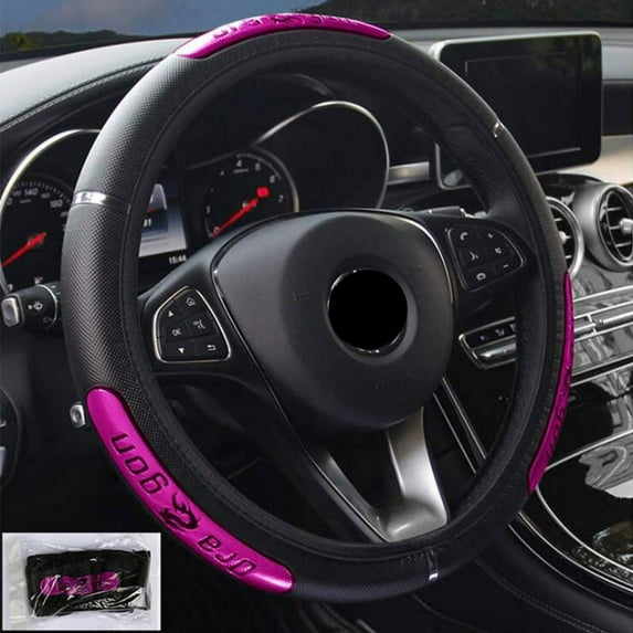 Esho Non-slip Faux Leather Car Steering Wheel Cover