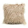 thumbnail image 1 of Esho Solid Print Acrylic Traditional Throw Pillow, 17.7" x 17.7", Beige, 1 of 5