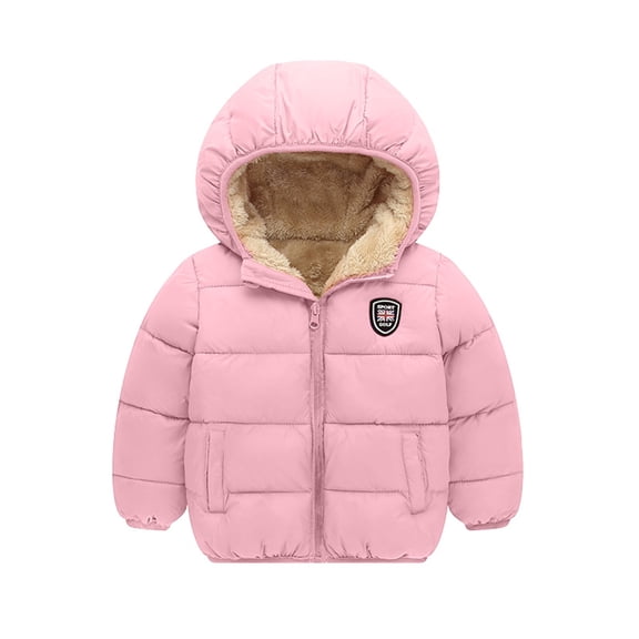 Esho Toddler Boys Girls Thicken Hooded Coats Jackets, Kids Winter Warm Snow Clothes Outwear 2-7T