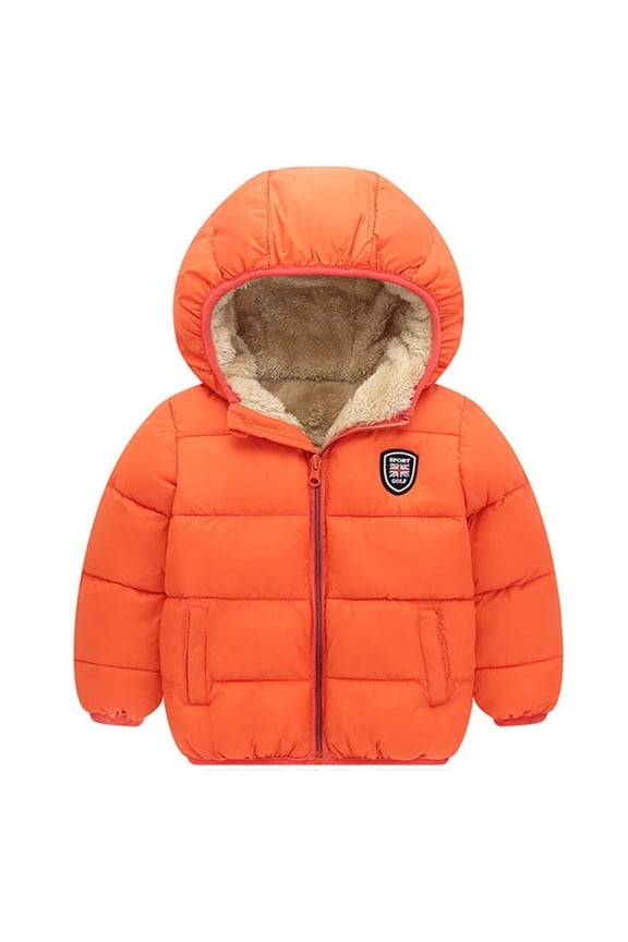 Esho Toddler Boys Girls Thicken Hooded Coats Jackets, Kids Winter Warm Snow Clothes Outwear 2-7T