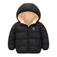 thumbnail image 1 of Esho Toddler Boys Girls Thicken Hooded Coats Jackets, Kids Winter Warm Snow Clothes Outwear 2-7T, 1 of 9
