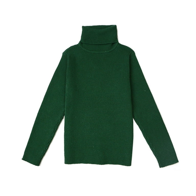 Esho Baby Children's Cotton Turtleneck Shirts, Toddler Boys Girls