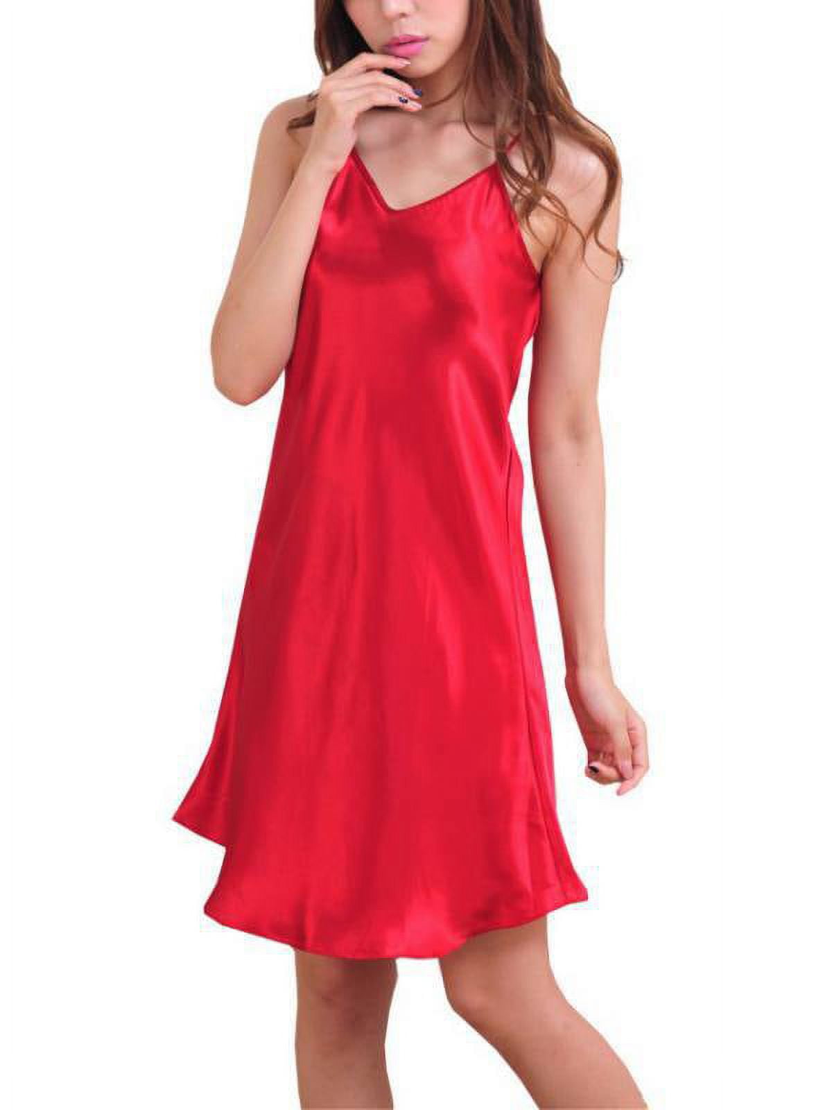 Esho Women Babydoll Lingerie Sleepwear Mini Dress V Neck Nightgown
