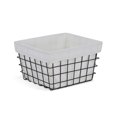 thumbnail image 1 of Esker Rectangular Lined Metal Basket, 1 of 4