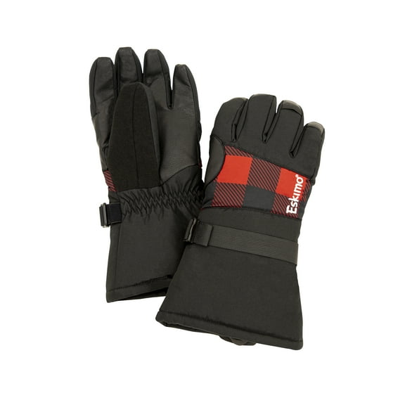Eskimo 41592 Keeperâ„¢ Glove with Liner Glove, Gloves, Unisex, Black/Plaid, X-Small/Small
