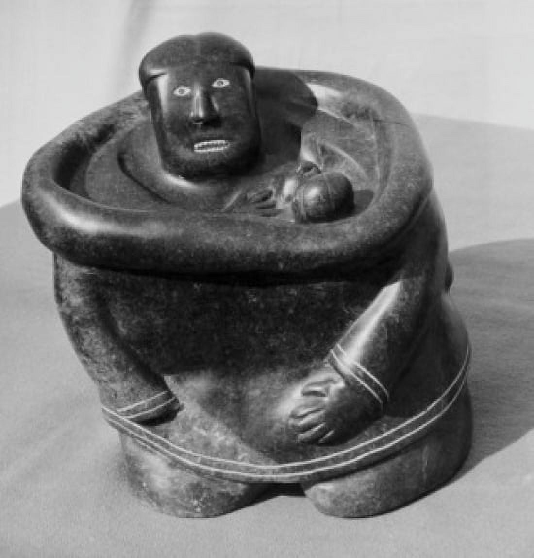 Eskimo Carving of a Nursing Mother Artist Unknown Soapstone Canvas Art - (24 x 36)