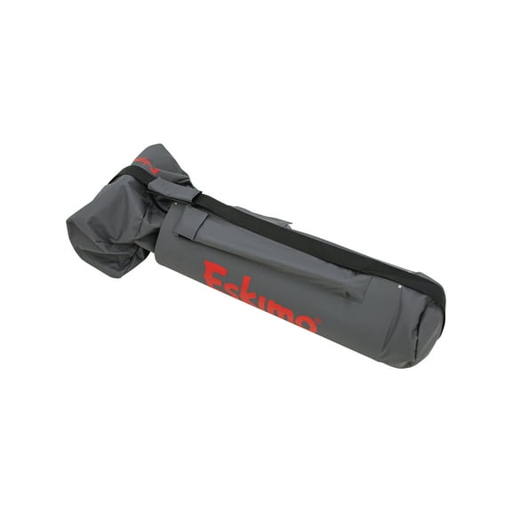 Eskimo Electric Auger Carry Bag, E40 Compatible, Gray, Carry Handle, Extension Pocket, Durable Construction, Storage Pockets, 46078