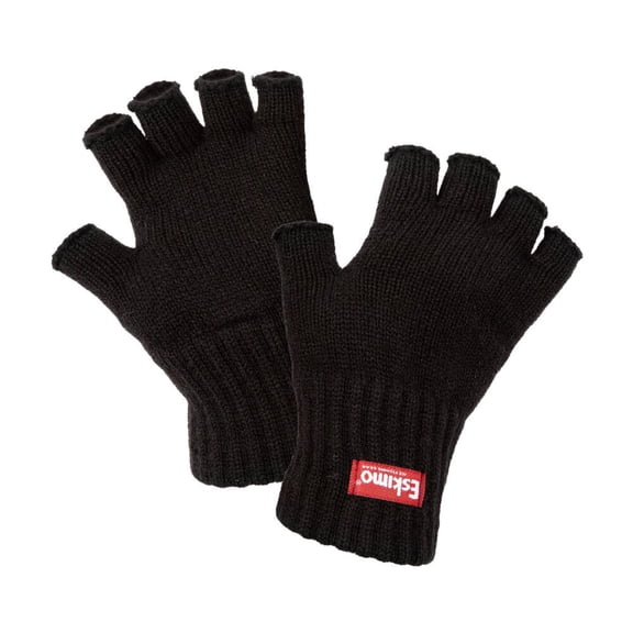 Eskimo Fingerless Wool Glove, Wool-Acrylic Blend, Half-Finger, S/m