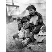 Eskimo Mother And Babies. /Nan Inuit Mother Breast-Feeding Her Two Babies, North America. Photograph, C1904. Poster Print by  (18 x 24)