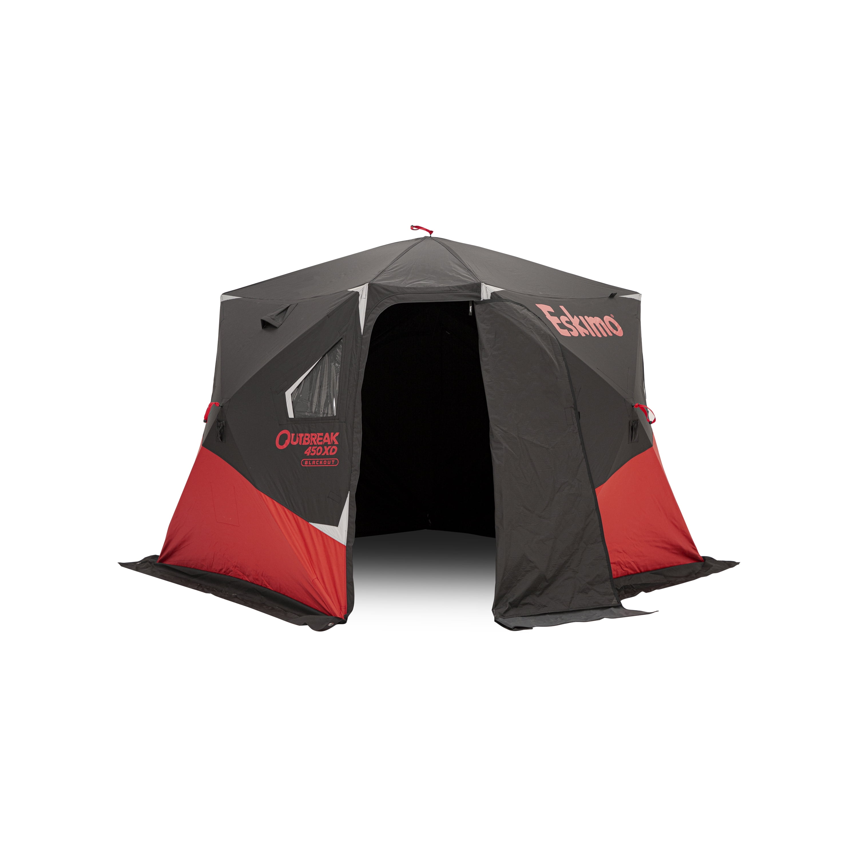 Eskimo Outbreak™ 450XD Blackout, Pop-Up Portable Shelter, Insulated, Black, 4-5 Person, 40450B