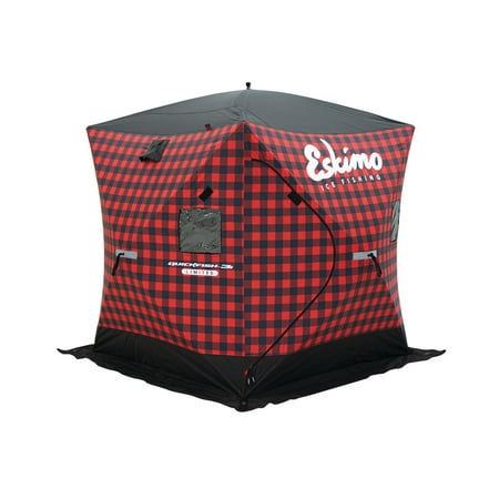 Eskimo QuickFish 3i Plaid Limited Pop-up 3 Person Ice Shelter, 41445
