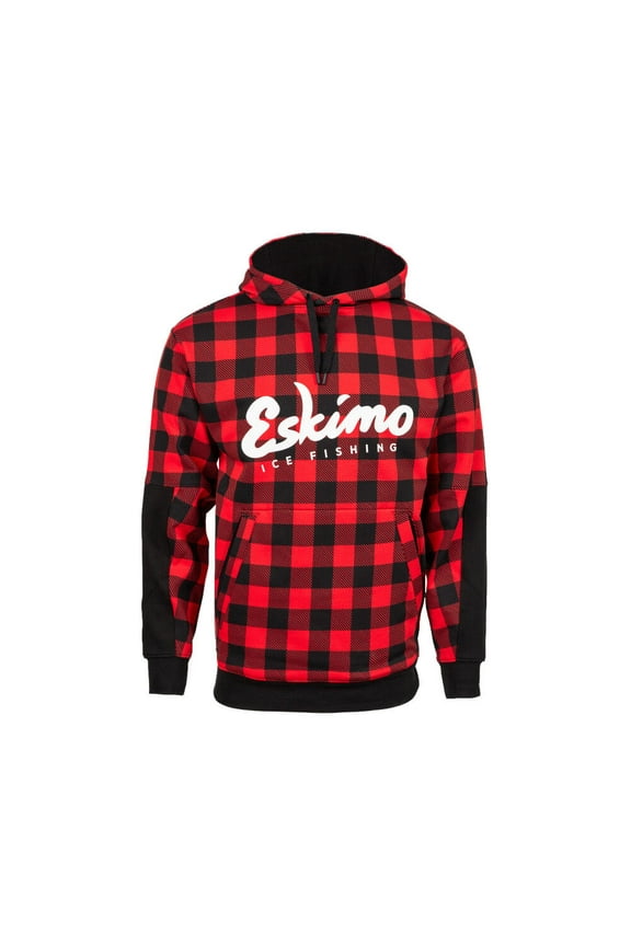 Retro Buffalo Plaid Hoodie, Unisex, Plaid, Large